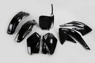 UFO Black Plastic Kit for 03-07 Honda CR85