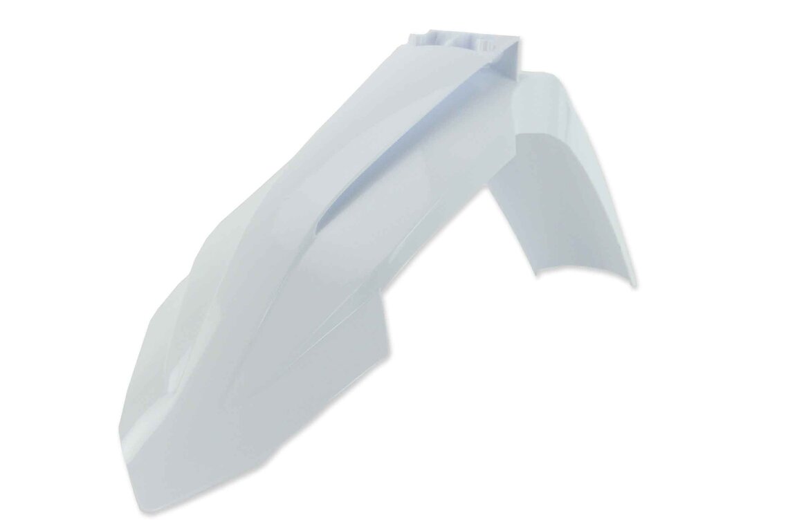 UFO Ceramic White Front Fender for 22-25 KTM EXCF, SX, SXF, XC, XCF, XCW, XCW300 Factory Edition, XW