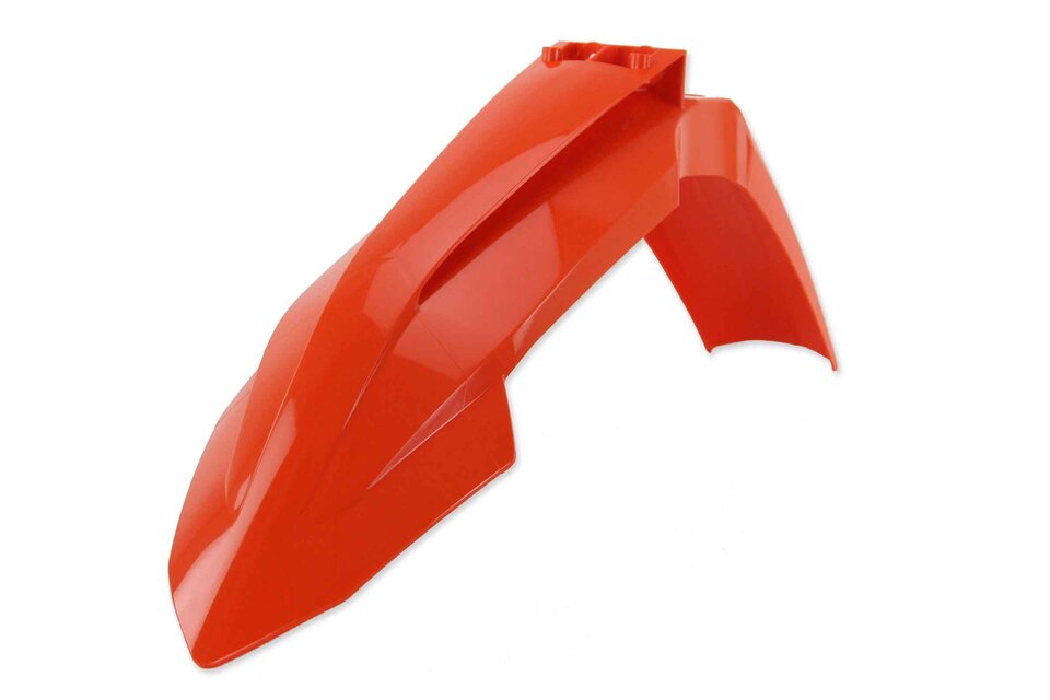 UFO Orange Front Fender replacement plastics for 22-24 KTM EXCF, SX, SXF, XC, XCF, XCW, XW dirt bikes