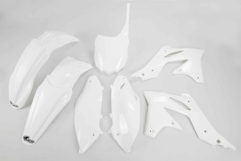 UFO White Plastic Kit for 13-16 Kawasaki KX250F