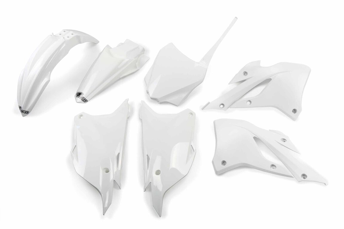 UFO White Plastic Kit for 22-25 Kawasaki KX112, KX85