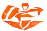 UFO Orange Plastic Kit for 20-23 KTM EXC, EXCF, XCF, XCW