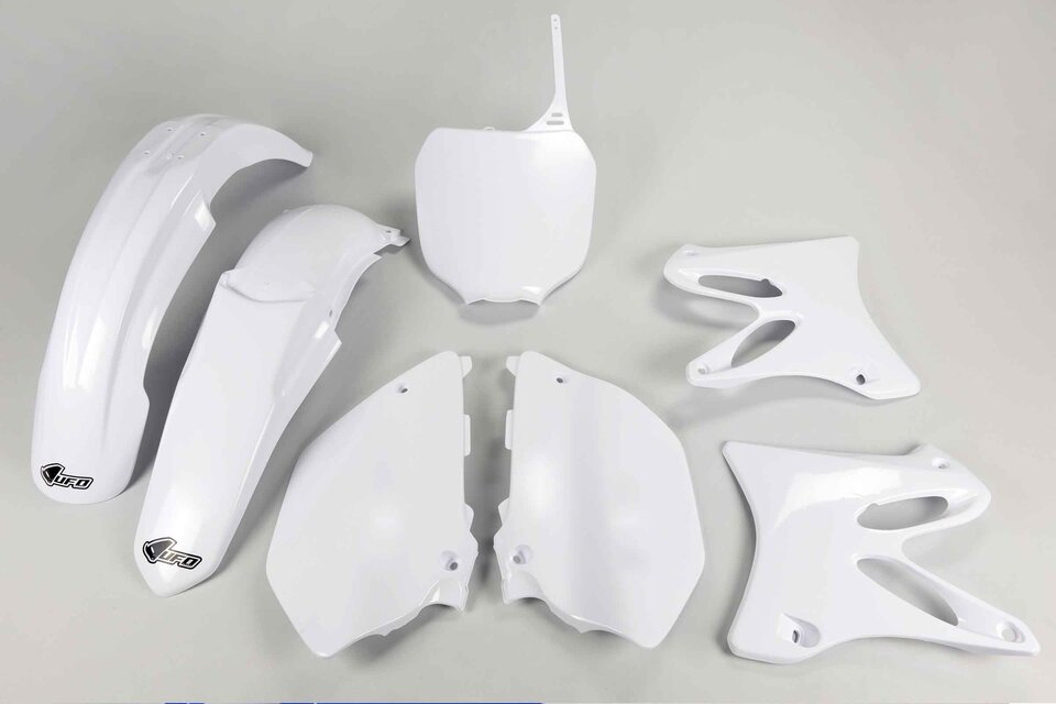 UFO White Plastic Kit replacement plastics for 02-05 Yamaha YZ125, YZ250 dirt bikes