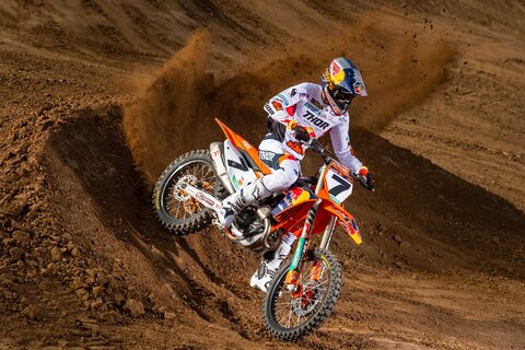 DeCal Works is a proud sponsor of the 2022 Factory Red Bull KTM Aaron Plessinger racing the all new SXF450FE