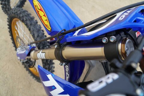 Vital MX Yamaha YZ250 2-Stroke Test Bike with FMF Front Fender Graphics. Officially Licensed Dirt Bike Graphics