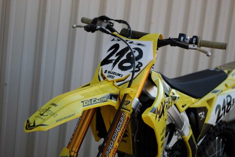 DeCal Works Deam It-Build It Edition MX Revival Suzuki RM and RMZ Yellow and Black Dirt Bike Graphics.