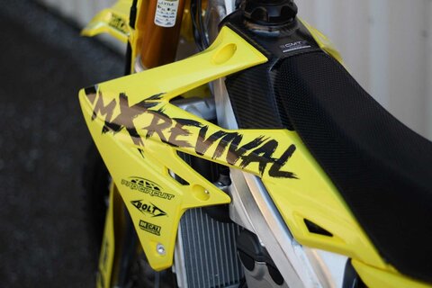 DeCal Works Deam It-Build It Edition MX Revival Suzuki RM and RMZ Yellow and Black Dirt Bike Graphics.