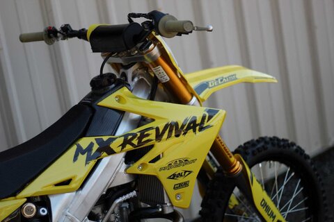 DeCal Works Deam It-Build It Edition MX Revival Suzuki RM and RMZ Yellow and Black Dirt Bike Graphics.