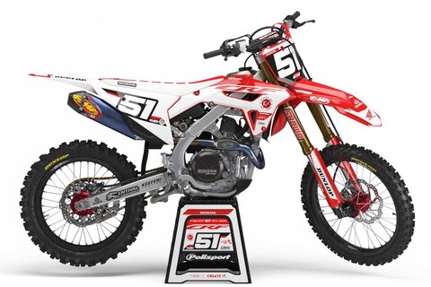 Custom dirt bike design is available for KTM, Yamaha, Kawasaki, Honda, Husqvarna, Suzuki, GasGas, Beta, Sherco, and more