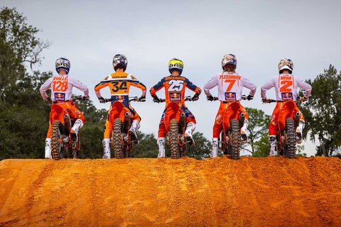 DeCal Works is a proud sponsor of the 2023 Red Bull KTM Factory Racing Teams Riders Back