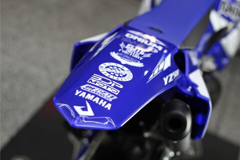 DeCal Works and Mx Revival Yamaha YZ500 Annihilator custom built, one-off, frame-up restored YZ500 build