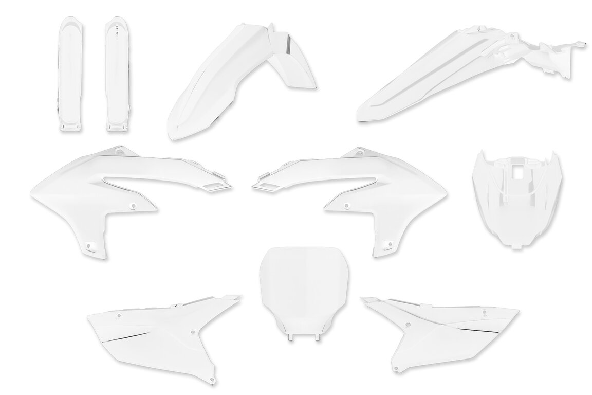 Polisport White w/ Forks Plastic Kit for 23-25 Yamaha YZ250F, YZ450F