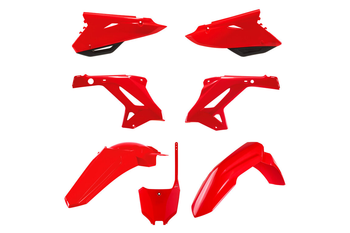 Polisport Red Restyled Plastic Kit for 00-01 Honda CR125, CR250