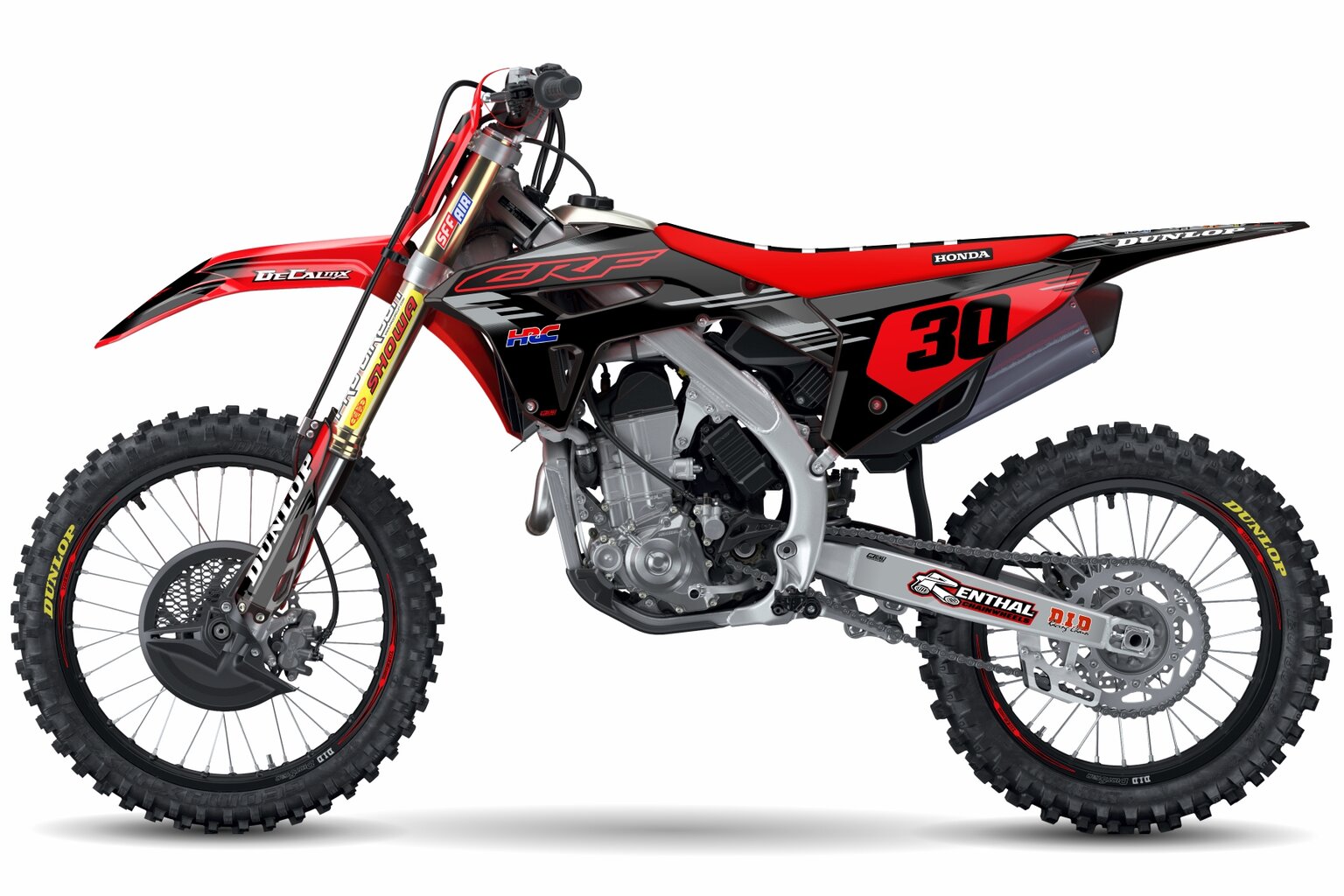 Honda CR85 White 232 Series Dirt Bike Graphics Kit