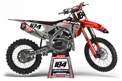 2025 Honda CRF450R Red TL25 Series Custom Dirt Bike Graphics Kit