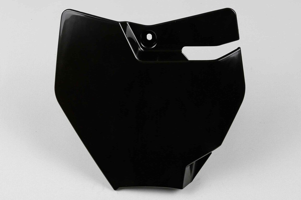 UFO Black Front Number Plate for 16-23 GasGas, KTM MC, SX65