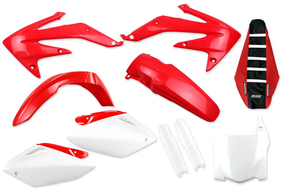 Mix & Match Plastic Kit With Lower Forks & Seat Cover for 08 Honda CRF450