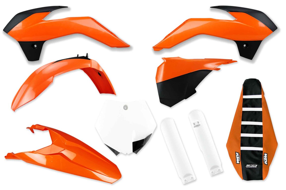 Mix & Match Plastic Kit With Lower Forks & Seat Cover for 13-17 KTM SX85