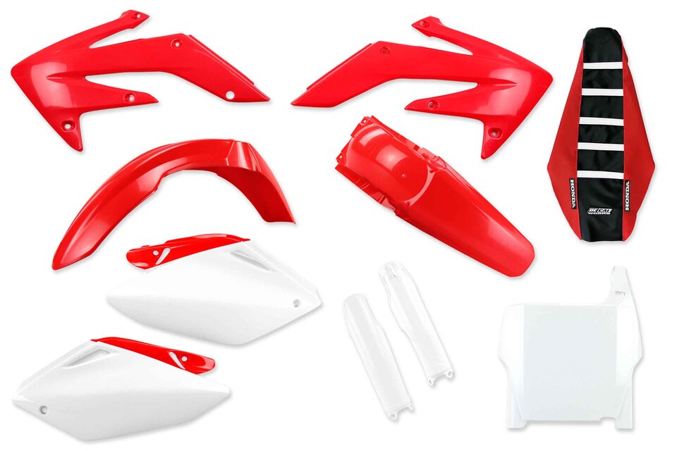 08-09 Honda CRF250 dirt bike replacement Mix & Match Plastic Kit With Lower Forks & Seat Cover