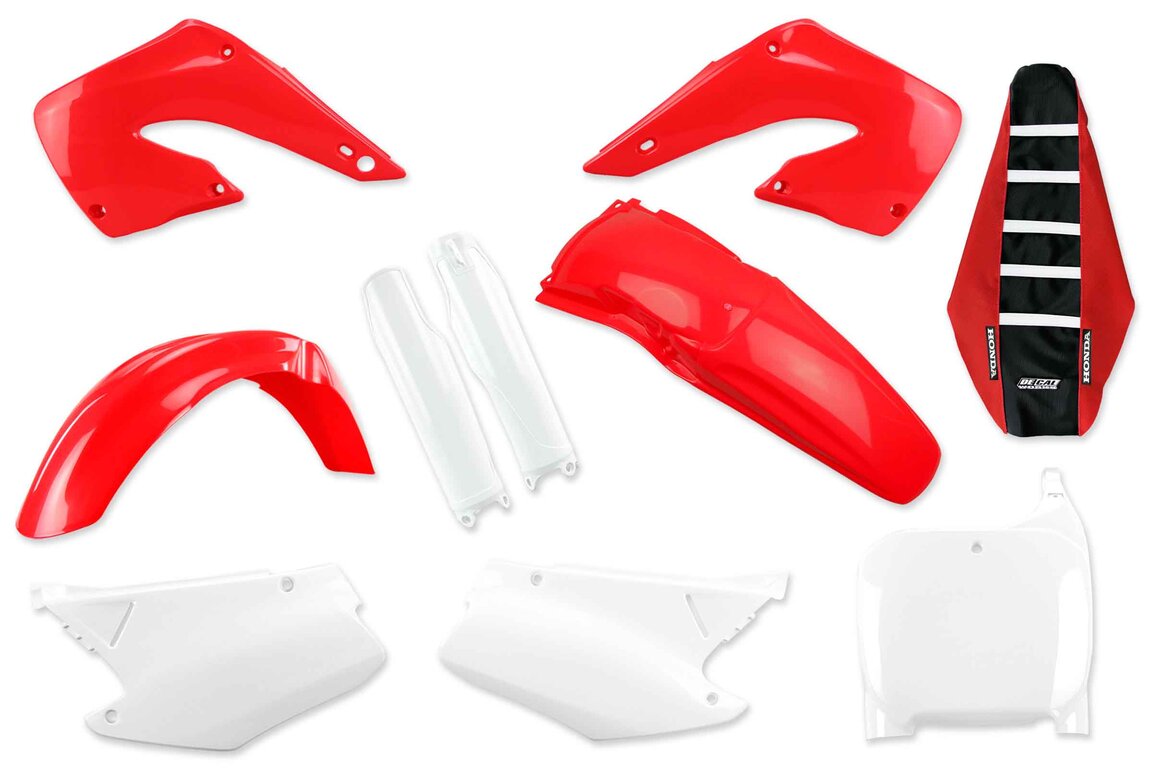 Mix & Match Plastic Kit With Lower Forks & Seat Cover for 00-01 Honda CR125, CR250