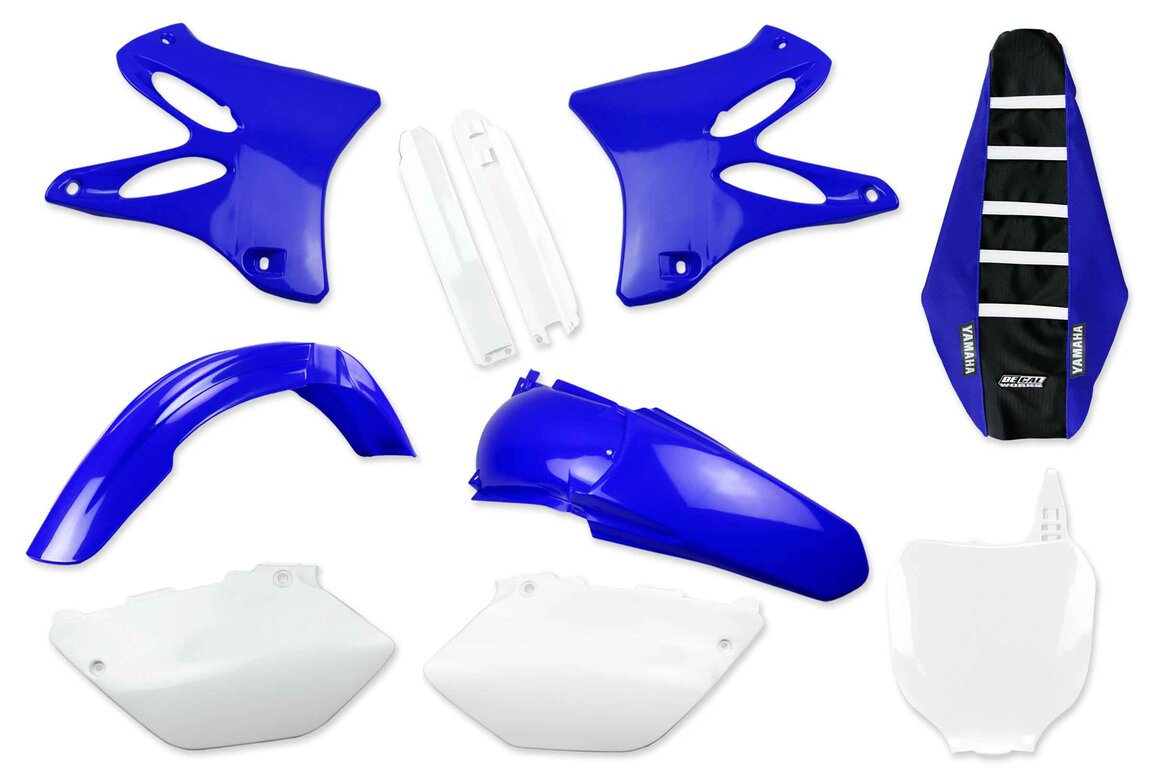 Mix & Match Plastic Kit With Lower Forks & Seat Cover for 02-04 Yamaha YZ125, YZ250