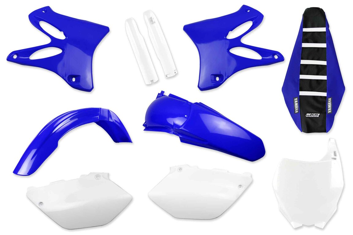 Mix & Match Plastic Kit With Lower Forks & Seat Cover for 08-10 Yamaha YZ125, YZ250