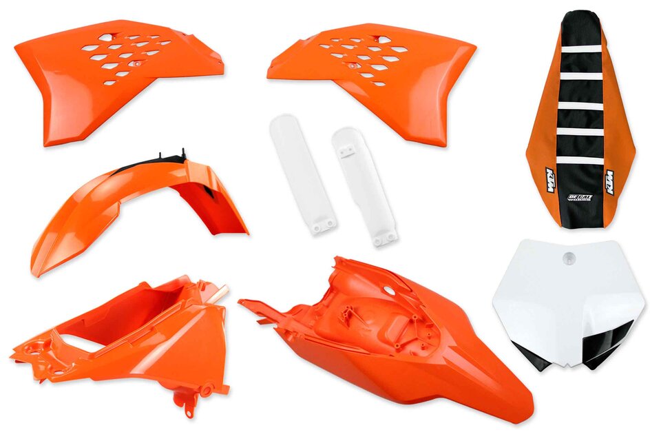 Mix & Match Plastic Kit With Lower Forks & Seat Cover for 12-15 KTM SX65