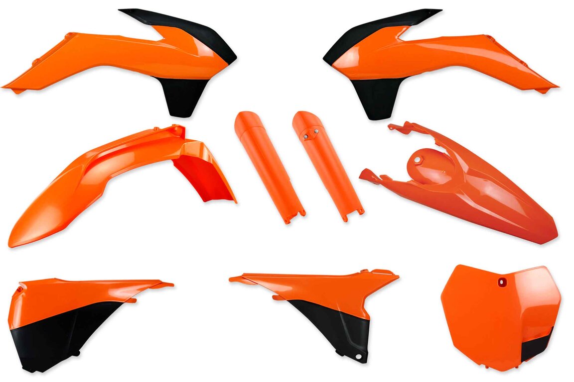 Mix & Match Plastic Kit With Lower Forks for 14-16 KTM SX, SXF, XC, XCF