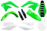 06-08 Kawasaki KX250F dirt bike replacement Mix & Match Plastic Kit With Lower Forks & Seat Cover