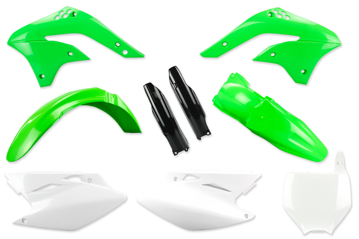 Mix & Match Plastic Kit With Lower Forks for 06-08 Kawasaki KX250F