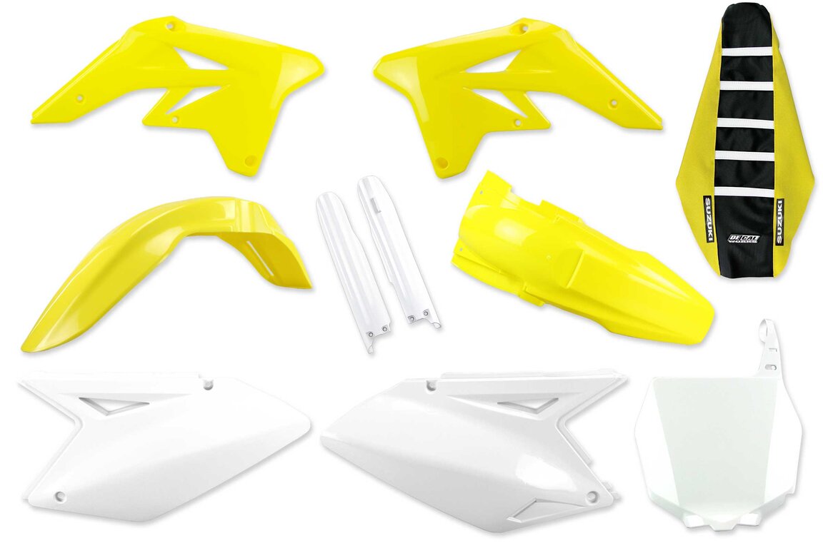 Mix & Match Plastic Kit With Lower Forks & Seat Cover for 07-09 Suzuki RMZ250