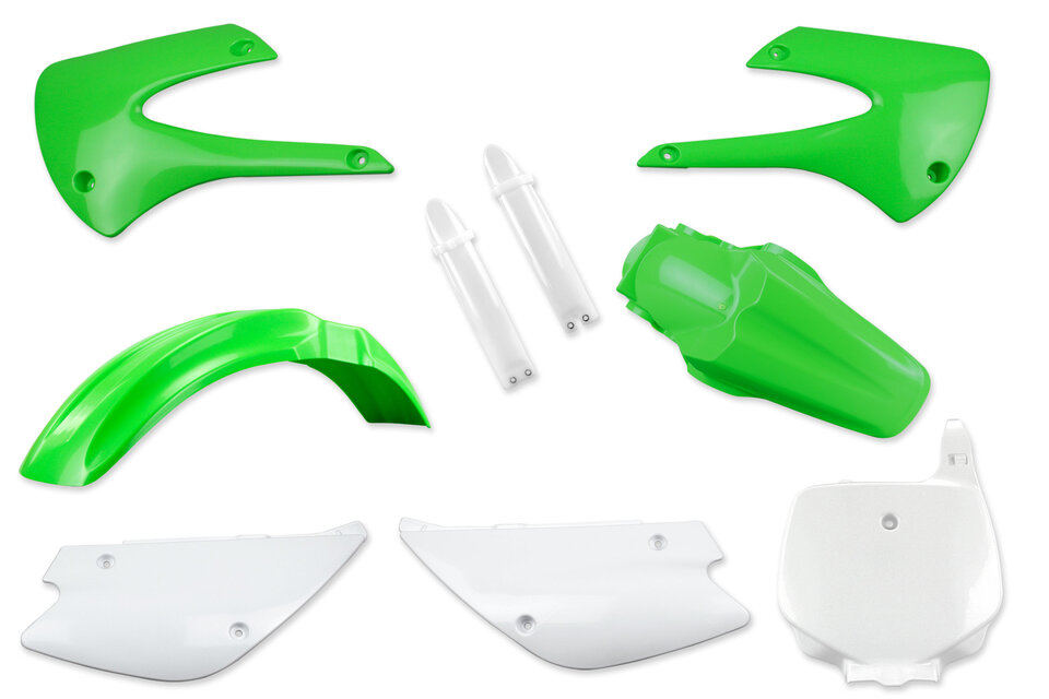 Mix & Match Plastic Kit With Lower Forks for 01-13 Kawasaki KX100, KX85