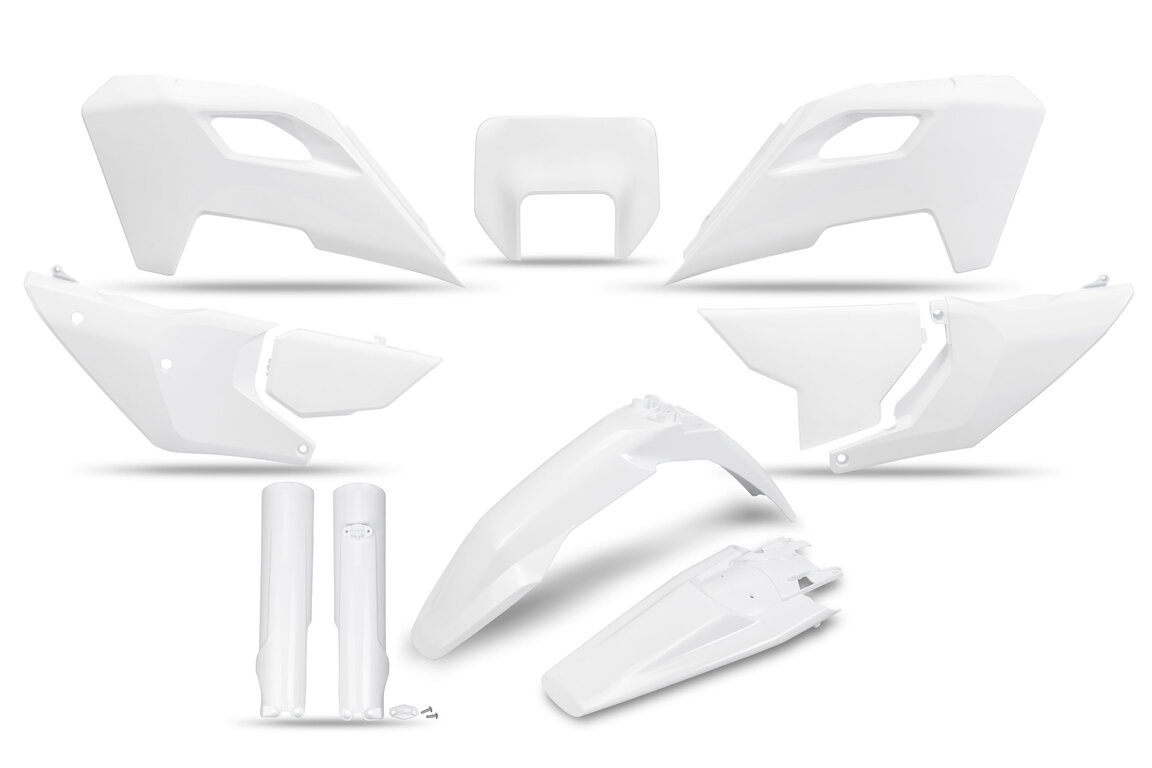 UFO White Plastic Kit for 24-25 Husqvarna FE, TE