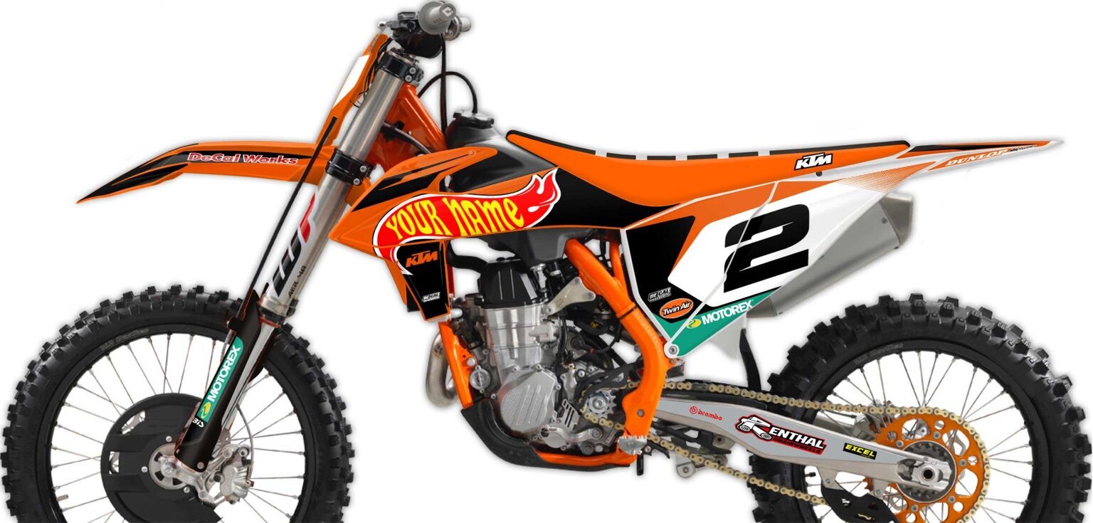 KTM SXF450 Webb Retro Dirt Bike Graphics Kit