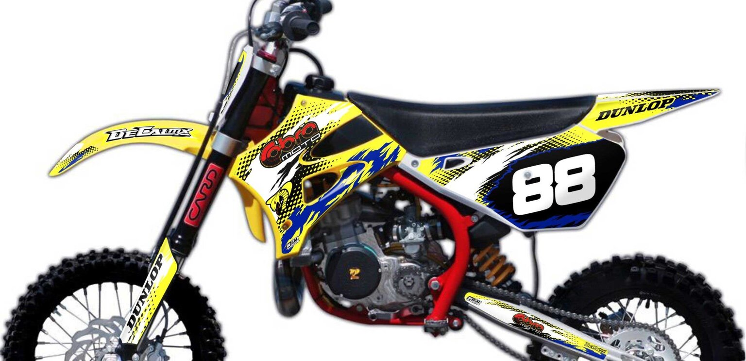 Cobra T-8 series dirt bike graphics kits