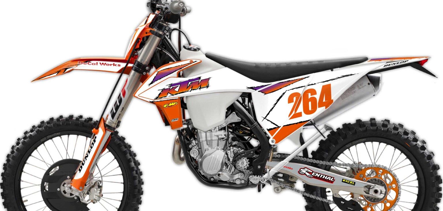 KTM EXC450F Sipes Retro Dirt Bike Graphics Kit