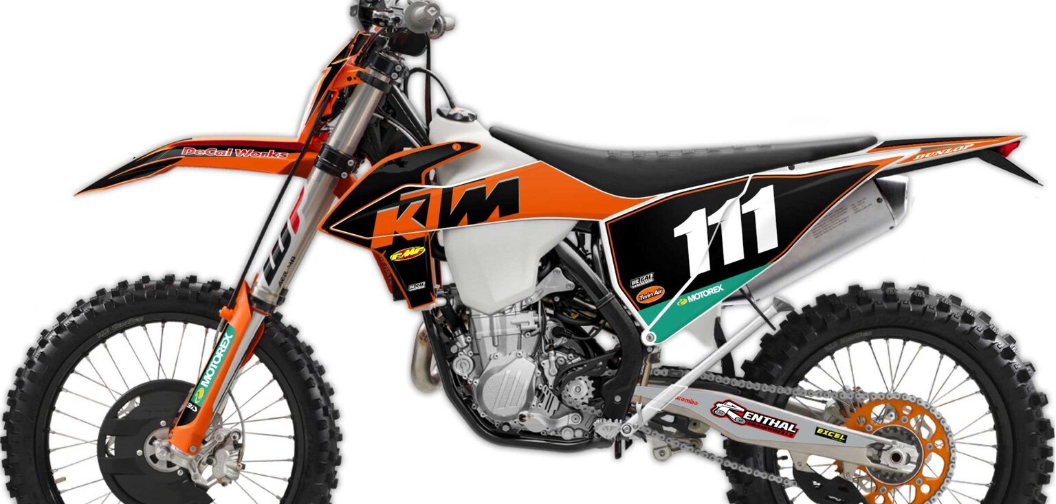 KTM EXC450 Langston Retro Dirt Bike Graphics Kit