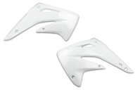 UFO White Radiator Shroud Set for 03-07 Honda CR85