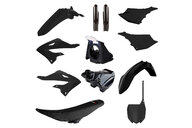 Polisport Black Full Restyled Plastic Kit for 02-21 Yamaha YZ125, YZ250