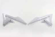 UFO White Radiator Shroud Set for 14-19 Yamaha YZ250F, YZ450F