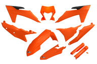 UFO Orange w/ Forks Plastic Kit for 24-25 KTM EXCF, XCF, XCW, XCW300 Factory Edition, XW