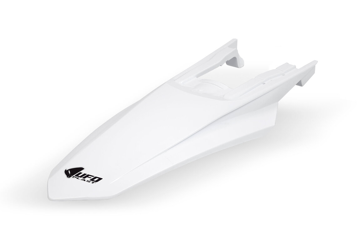 UFO White with Pins Rear Fender for 24-25 KTM EXCF, XCF, XCW, XCW300 Factory Edition, XW