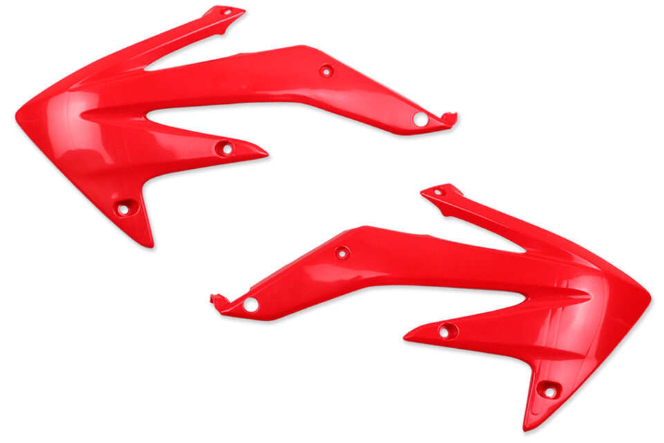 Polisport Red Radiator Shroud Set replacement plastics for 05-08 Honda CRF450 dirt bikes