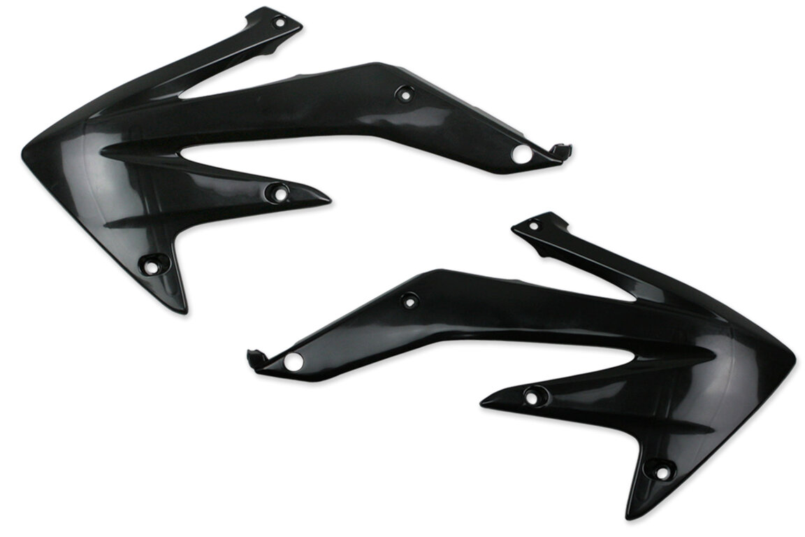 UFO Black Radiator Shroud Set for 05-08 Honda CRF450