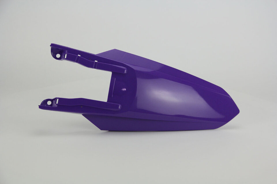 UFO Purple Rear Fender replacement plastics for 22-25 KTM SMR, SX, SXF, XC, XCF dirt bikes 360 view