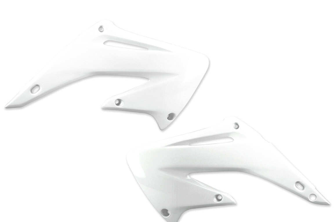 UFO White Radiator Shroud Set for 02-07 Honda CR125, CR250