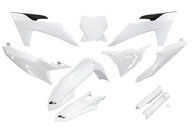 UFO White Vented w/Forks Plastic Kit for 22-24 KTM SX, SXF, XC, XCF