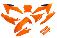 UFO Orange Vented w/Forks Plastic Kit for 22-24 KTM SX, SXF, XC, XCF