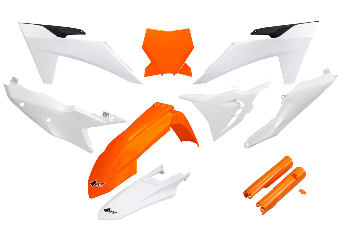 UFO OEM 22 Color Vented w/Forks Plastic Kit for 22-24 KTM SX, SXF, XC, XCF