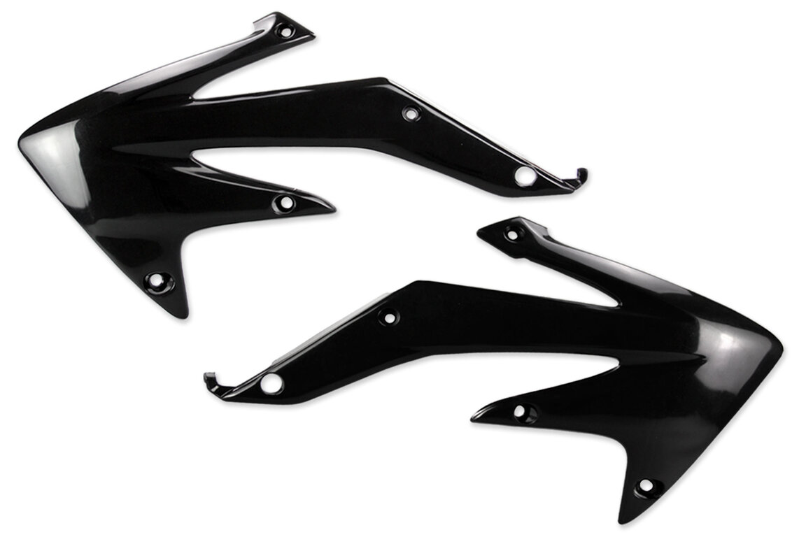 UFO Black Radiator Shroud Set for 05-07 Honda CRF450